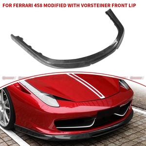 Meilleur prix pour la mise à niveau vers un diffuseur avant de style V Vors en fibre de carbone pour Ferrari 458 - Product Image 1