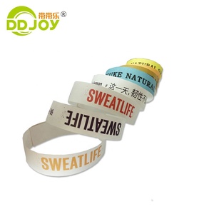 Bracelet de remerciement personnalisé, pour dames, bracelet tyvek imprimé à jet d'encre, bracelets jetables avec identification, bon marché - Product Image 6