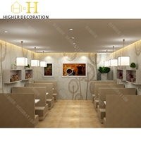 Diseño de Barra de Bar Comercial de Lujo, Muebles de Panadería Modernos de Madera, Vitrinas Personalizadas para Cafetería