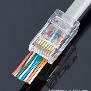 <b>Rj45</b> Shielded Ethernet Connector 8p8c Phosphor Bronze Through Hole For Network <b>Cables</b> - Product Image 2