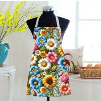 Tabliers à motifs floraux et fruités éclatants, Tablier de chef imprimé tournesol, Tablier de cuisine en tissu doux pour la maison et cadeau de vacances
