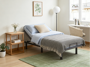 Lit pliant à structure en fer, matelas réglable de 24 cm d'<span class=keywords><strong>épais</strong></span>seur, ensemble de meubles de chambre, personnalisation en usine - Product Image 5