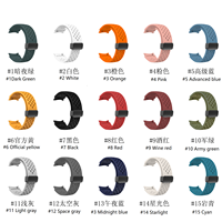 Bracelet en silicone à boucle pliable en forme de trou Bracelet de montre magnétique solide pour Samsung Watch 4/5/6