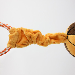 Giocattolo per Cani con Palla Retrattile in Peluche, Corda Elastica per Trazione, Palla Interattiva per Addestramento e Masticazione per Cuccioli - Product Image 6