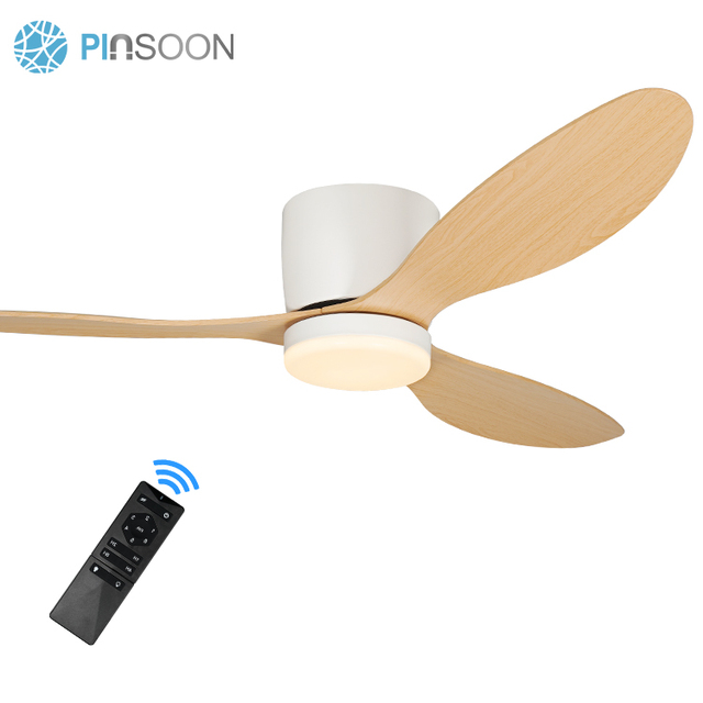 Wholesale Prices Modern Fans Ceiling Electric ABS Three Blades Ceiling Fan With LED Light