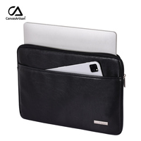 En stock sac de bureau en cuir PU mince pochette d'ordinateur étanche pochette d'ordinateur pour Macbook Air/Pro