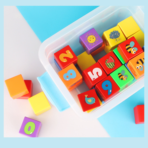 Hot bán STEM Đồ chơi giáo dục COLOFUL khối lập phương với thẻ nghiên cứu thư <span class=keywords><strong>Math</strong></span> Shape DIY xếp chồng khối Kit cho trẻ em - Product Image 5