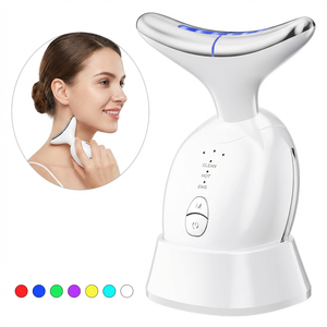 Dispositivo de Masaje Facial 7 en 1, Masajeador Facial Antiarrugas, Doble Mentonera Eléctrica de Belleza con Lifting - Product Image 1