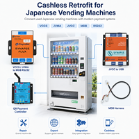 Solution de modernisation des distributeurs automatiques japonais avec convertisseur VCCS JVMA vers MDB RS232 et module d'interface USB JVCC