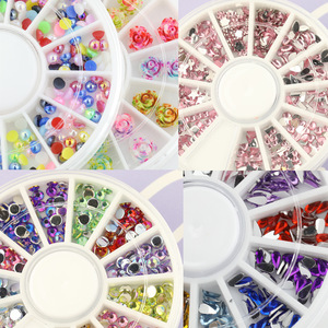Decoración de <span class=keywords><strong>uñas</strong></span> <span class=keywords><strong>acrílicas</strong></span>, purpurina de cristal en forma de piedra, gemas para <span class=keywords><strong>uñas</strong></span> <span class=keywords><strong>con</strong></span> diamantes de imitación - Product Image 2
