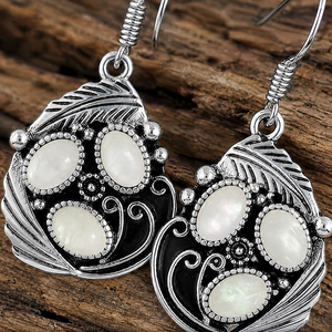 Orecchini pendenti vintage a forma di foglia, piuma e conchiglia, ispirati alla natura, gioielli di moda bohémien per donna - Product Image 4