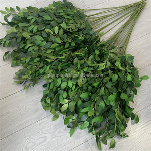 I prezzi bassi della fabbrica B-268 assomigliano a foglie di decorazione naturali tessuto di seta lungo 110cm lascia foglie artificiali di salice verde - Product Image 1
