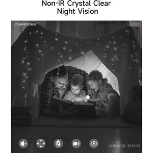 CINMOORE 3K Pet <b>Camera</b> Indoor <b>WiFi</b> Baby Monitor with Night Vision Pan Tilt Speaker for Home <b>Security</b> and Pet Monitoring - Product Image 1