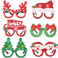 Montures de lunettes de Noël en plastique coloré, motifs Bonhomme de neige, Arbre, Nœud, vente en gros pour enfants et adultes, accessoire photo de fête, cadeau de Noël