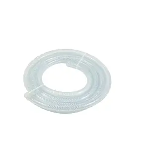 Customizable Length Delivery Oxygen Gas Pvc Soft Flexible Transparent Braided Hose Pvc Fiber Braided Reinforced Water Hose Tube