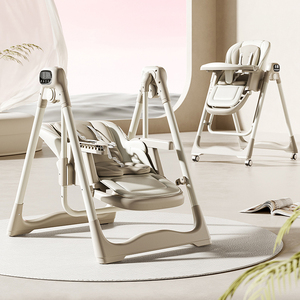 <span class=keywords><strong>Silla</strong></span> Alta Multifuncional 3 en 1 para Bebé, <span class=keywords><strong>Silla</strong></span> de Comer, <span class=keywords><strong>Silla</strong></span> de Bebé Plegable, Asiento Columpio para Comer, <span class=keywords><strong>Silla</strong></span> de Alimentación de Lujo para Bebé - Product Image 1