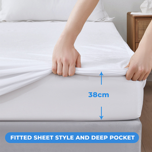 Haute qualité 100% coton éponge gros draps de lit imperméables anti-poussière et anti-urine matelas housses de protection housses de protection - Product Image 2