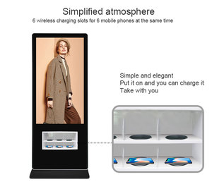 Quiosco de Estación de Carga Inalámbrica con Pantalla Digital WIFI de 55 Pulgadas para Publicidad en Aeropuertos, para Múltiples Teléfonos Móviles - Product Image 3