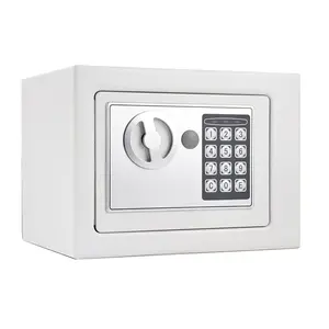 Safe well bank hotel home money storage lock key digital electronic small safe box