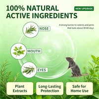 Boules répulsives pour rongeurs à l'huile de menthe poivrée naturelle, parfum bois de santal, dissuasives pour souris et rats