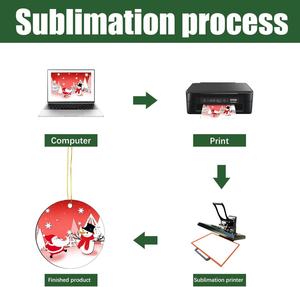 Vierges d'ornement de décor d'arbre de Noël de 2.75 pouces en aluminium imprimé par sublimation - Product Image 3