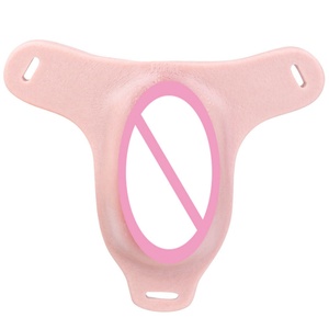 สายรัดอวัยวะเพศชายแบบสวมใส่ทำจากซิลิโคนเหลว FAAK-G1154 สำหรับกิจกรรมทางเพศแบบ BDSM ของเล่นทางเพศสำหรับผู้ใหญ่ กางเกงหนัง - Product Image 4