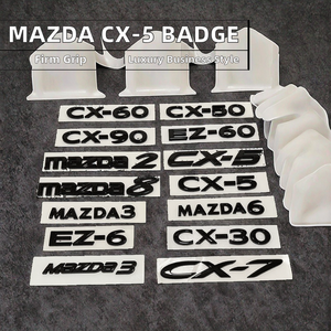 Autocollants de remplacement pour emblème de coffre arrière 3D ABS pour CX-5/CX-50/CX30, protection de carrosserie, adhésif puissant (réutilisable), garantie 1 an - Product Image 2