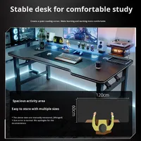 Établi pliant simple en fibre de carbone bureau d'ordinateur à domicile avec chaise confortable pour l'étude de jeu ou l'utilisation de bureau pour la chambre à coucher