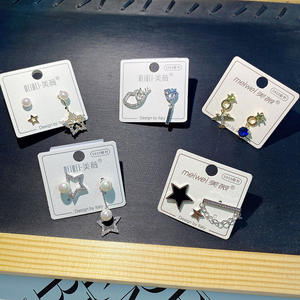 Aretes de moda 2023 ZIRCON venta al por mayor mujeres Western 925 pendiente de plata pendientes al por mayor para hombre - Product Image 5