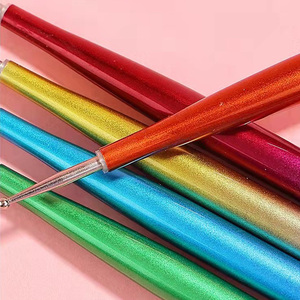 Stylo à double embout 5 en 1 pour nail art, avec pinceau en silicone, pointe fine et outil de dessin au gel pour détails - Product Image 5