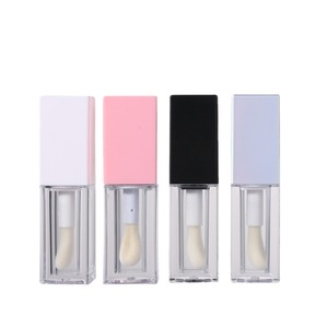 5Ml Màu Hồng Trắng Đen Rỗng Tùy Chỉnh Màu Lip Gloss Ống <span class=keywords><strong>Container</strong></span> Vuông Lip Gloss Ống Với Cây Đũa Phép - Product Image 5