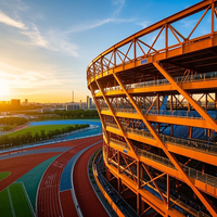 Cerchas de Acero Modernas y Personalizables de Alta Resistencia para Estadios, Arenas, Talleres, Salones y Espacios Exteriores - Estructuras de Techo Duraderas
