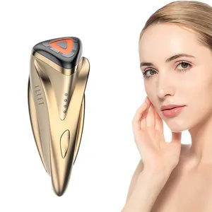 Máquina de cuidado de la piel facial de masaje de microcorriente de mano multifuncional RF EMS dispositivo de belleza led