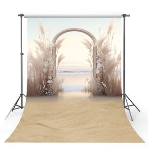 फोटोग्राफी पृष्ठभूमि बोहो पम्पास घास पुष्प समुद्र तट बच्चों के जन्मदिन की पार्टी शादी पोर्ट्रेट सजावट फोटो पृष्ठभूमि स्टूडियो - Product Image 4