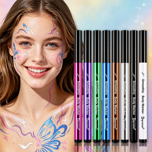 ปากกามาร์คเกอร์เพิร์ลเลสเซนต์แบบขายส่ง หัวแปรงยืดหยุ่น สีชิมเมอร์ กันน้ำ ล้างออกได้ ปลอดสารพิษ ปราศจากพาราเบน รับผลิตแบบ OEM สำหรับงานสัก - Product Image 1