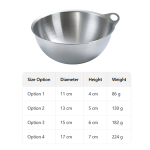 Stainless Steel Korean Style Ramen Bowl Kimchi Bowl with Hanging Hole Soup Snack Bowl for Kitchen Restaurant Food Container - Product Image 5