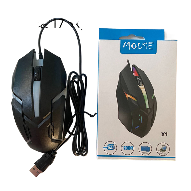 Best Selling Normal Cheap Wired Mouse Gaming Optical Glowing RGB LED Light Mouse Wired Mice for Office Desktop Laptop