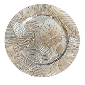 Grosir <span class=keywords><strong>13</strong></span> inci elegan emas perak Charger piring mewah perlengkapan makan Set melamin untuk pesta pernikahan plastik dekoratif - Product Image 5