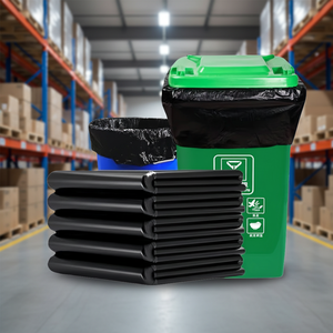 Bolsas de Basura de Plástico Desechables, Herméticas, con Fondo Termosellado, para Uso Industrial, Grandes, de 30L, 50L, 100L, 240L - Product Image 1