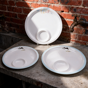 Platos de plástico de melamina rectangulares desechables impresos personalizados <span class=keywords><strong>BEYO</strong></span> pigmentados para fiestas y eventos - Product Image 5