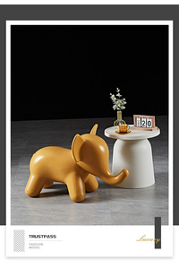 Tabouret créatif en plastique pour enfants. <span class=keywords><strong>Petite</strong></span> <span class=keywords><strong>chaise</strong></span> en forme d'éléphant pour salon et chambre à coucher. Décoration intérieure - Product Image 6