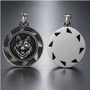 Yunnique-collar con colgante de animales de acero inoxidable para hombre, diseño geométrico hueco, joyería de regalo - Product Image 5