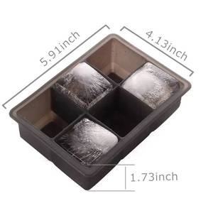 Food-Grade Six-Cell Silicone Mold Tray & Ice <b>Cream</b> <b>Maker</b> for Juice Coffee Tea Beer Bars-Eco-Friendly Oven Safe - Product Image 2