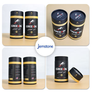 Boîte d'emballage de cylindre de tube de papier de logo imprimé par logo de prototypage rapide pour le cadeau cosmétique - Product Image 1