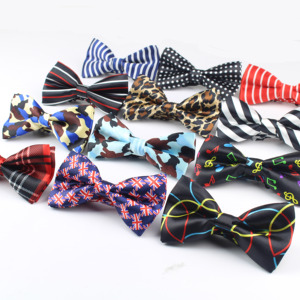 2019 de los hombres corbata de lazo de alta calidad Flexible pajarita suave corbata suave mate mariposa patrón decorativo de Color sólido lazos - Product Image 1