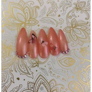 Uñas Postizas Estilo Stiletto con Tamaños Pequeño/Mediano - Ajuste Personalizado - Product Image 4