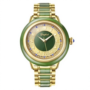 Montres mécaniques automatiques Zodiac avec cadran en diamant, luxe, jadéite, résistantes à l'eau 30m, élégantes, livraison directe - Product Image 1