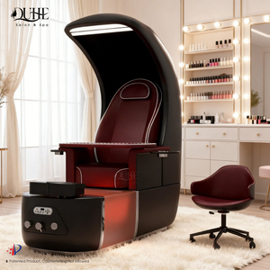 Nuevas llegadas: Silla de pedicura y spa reclinable con sistema de baño de pies sin tuberías para salón de belleza - Product Image 2
