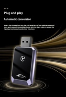 Adaptador Inalámbrico PIX-LINK OEM 2 en 1 para CarPlay y Android Auto, Dongle Inteligente WiFi, Convierte CarPlay con Cable a Inalámbrico