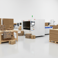 Imprimante industrielle automatique pour carton ondulé, machine d'impression jet d'encre pour emballages professionnels, imprimante couleur pour boîtes